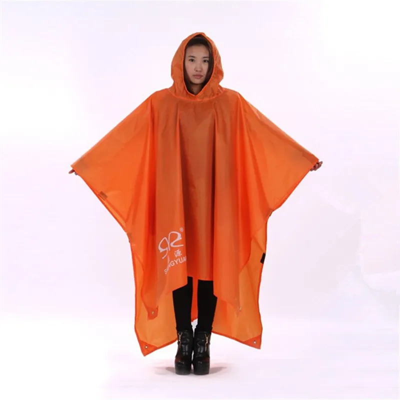 

220*140cm Travel Triple Rain Coat Women Men Poncho Hiking Fishing Mountaineering Cycling Versatile Chubasquero Raincoat Cover