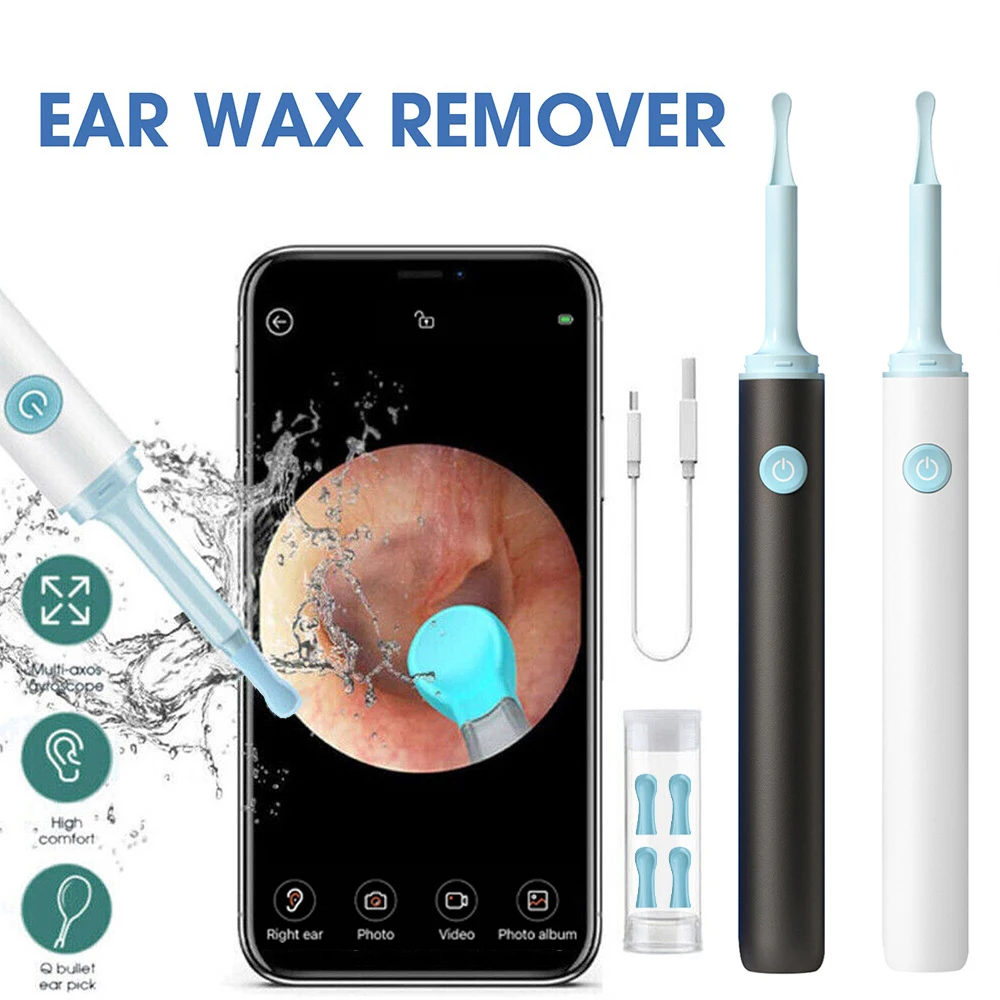 3.9mm Wireless Smart Camera WiFi Visual Ear Wax Cleaner Spoon Endoscope Otoscope Earwax Removal Earpicker for Android iPhone C2