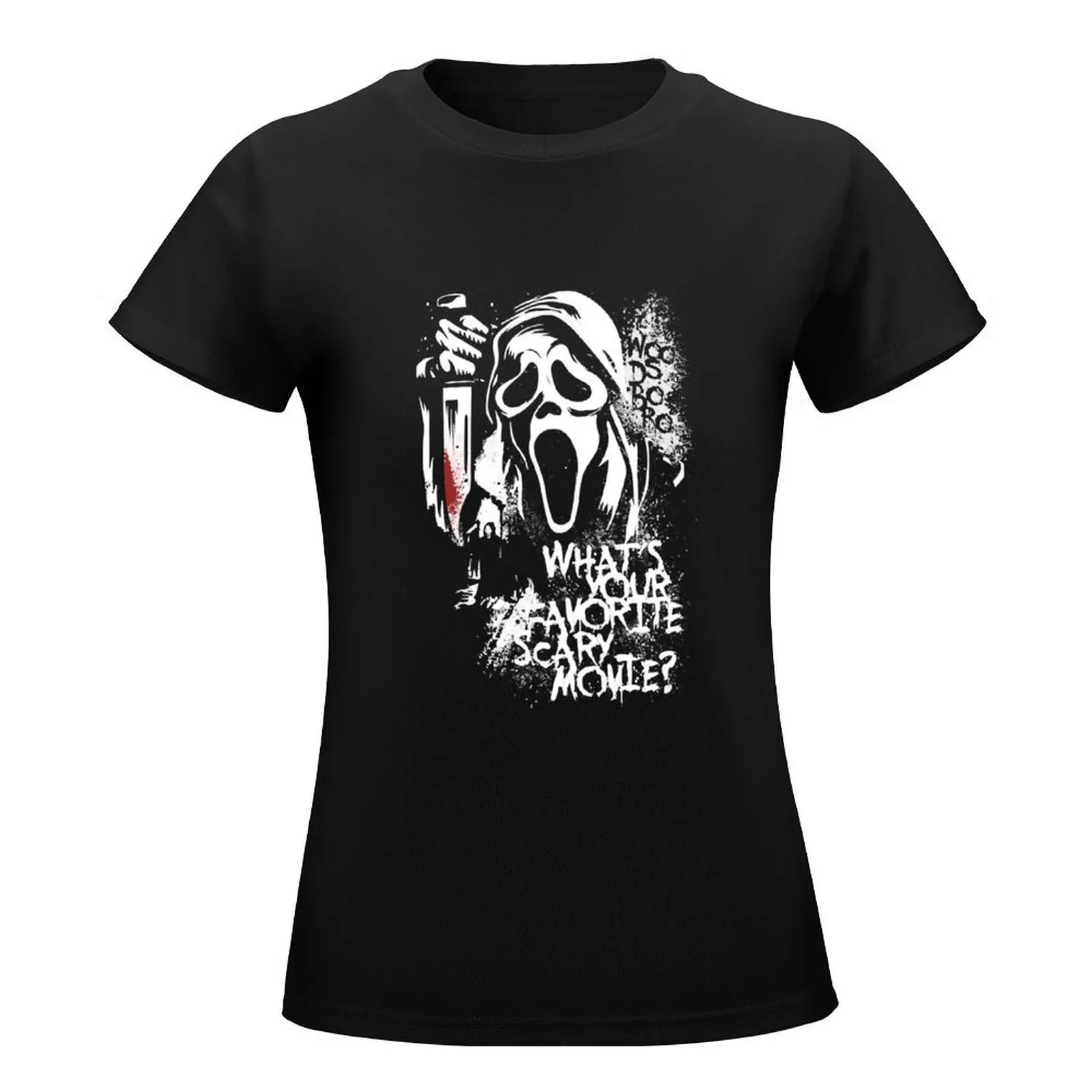 Favorite Scary Movie T-Shirt Aesthetic clothing oversized Female clothing Top Women