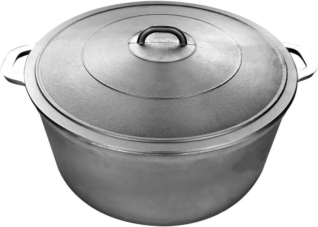 9900 Super Quality Aluminum Caldero,Dutch Oven, 51 QT,Silver (55cm (21.7-Inch))