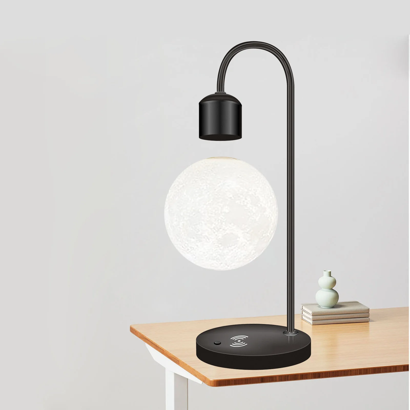 New Invention Reading Night Magnetic Floating Led Luxury Levitating Moon Table Lamp