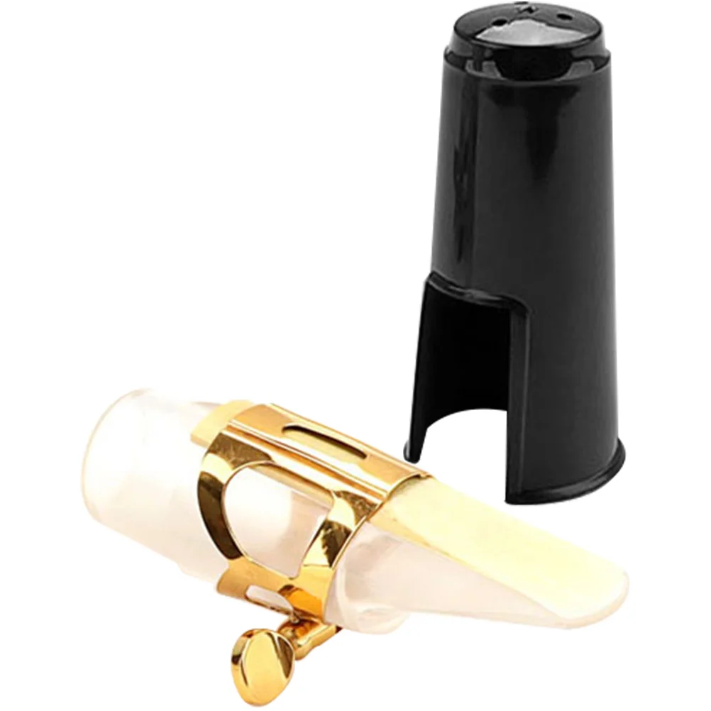 

Transparent Saxophone Mouthpiece Kit Cap Metal Buckle Alto Replacement Lightweight Polished Surface Easy Assembly Alto Saxophone