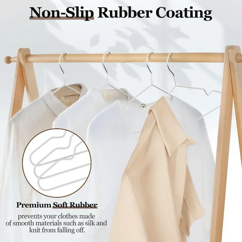 Clothes Hangers with Non-slip Design, Traceless Clothes Racks, Sturdy Heavy Duty Coat Durable Hangers  Clothes Rack Pants Hanger