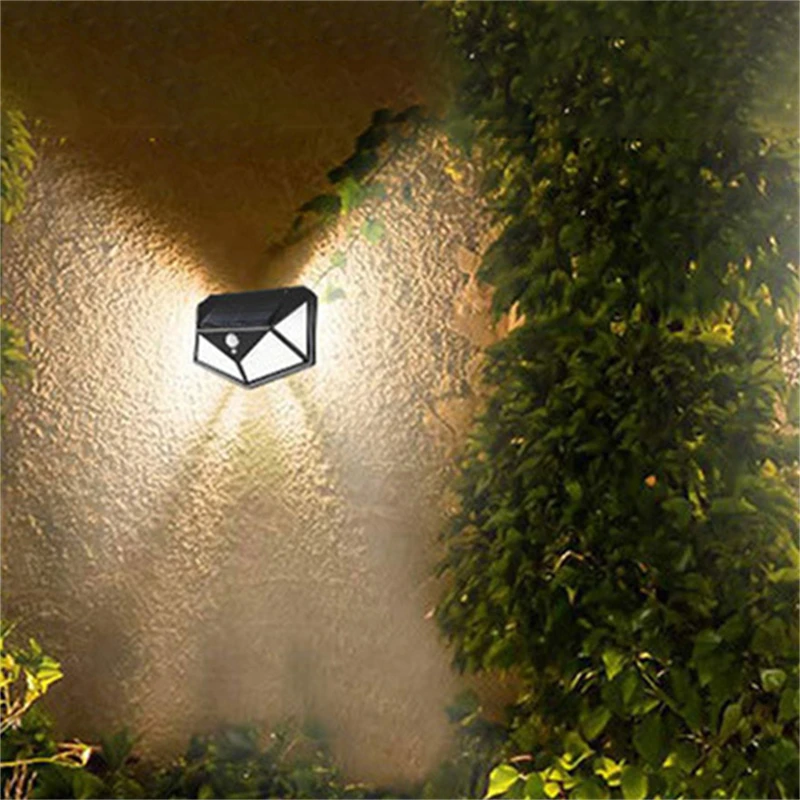 

4pcs Waterproof Solar Power Lights Motion Sensor Outdoor Security Flood Lights for Outside Pathway Garden Garage Lamp