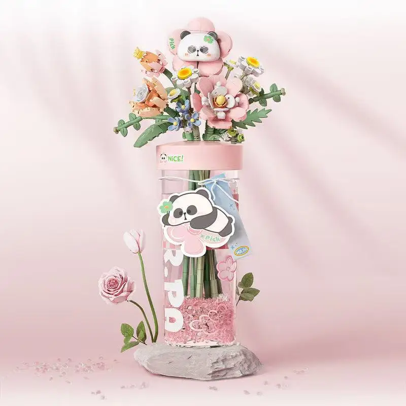 

Eternal Building blocks Flower Home Decor Assembly Toy Gift Plant Puzzle Kit Creative Decorations Gift