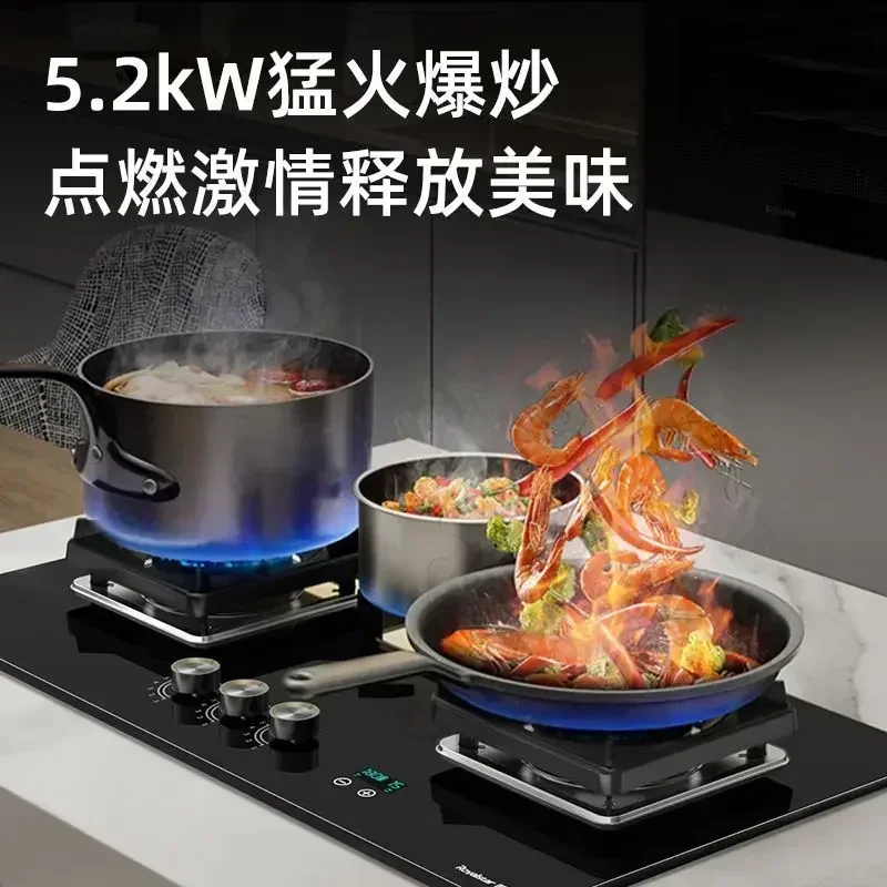 three-eye stove New household kitchen  natural gas stove stir-frying first-class energy efficiency large panel gas stove