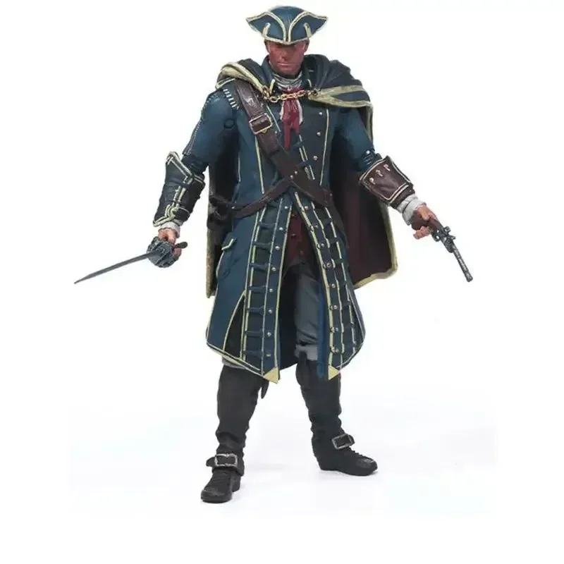 18cm Assassin Creed Game anime Figure Connor Ezio Figuras Toys Neca Action Figurine Pvc Desk Decoration Christmas Gift