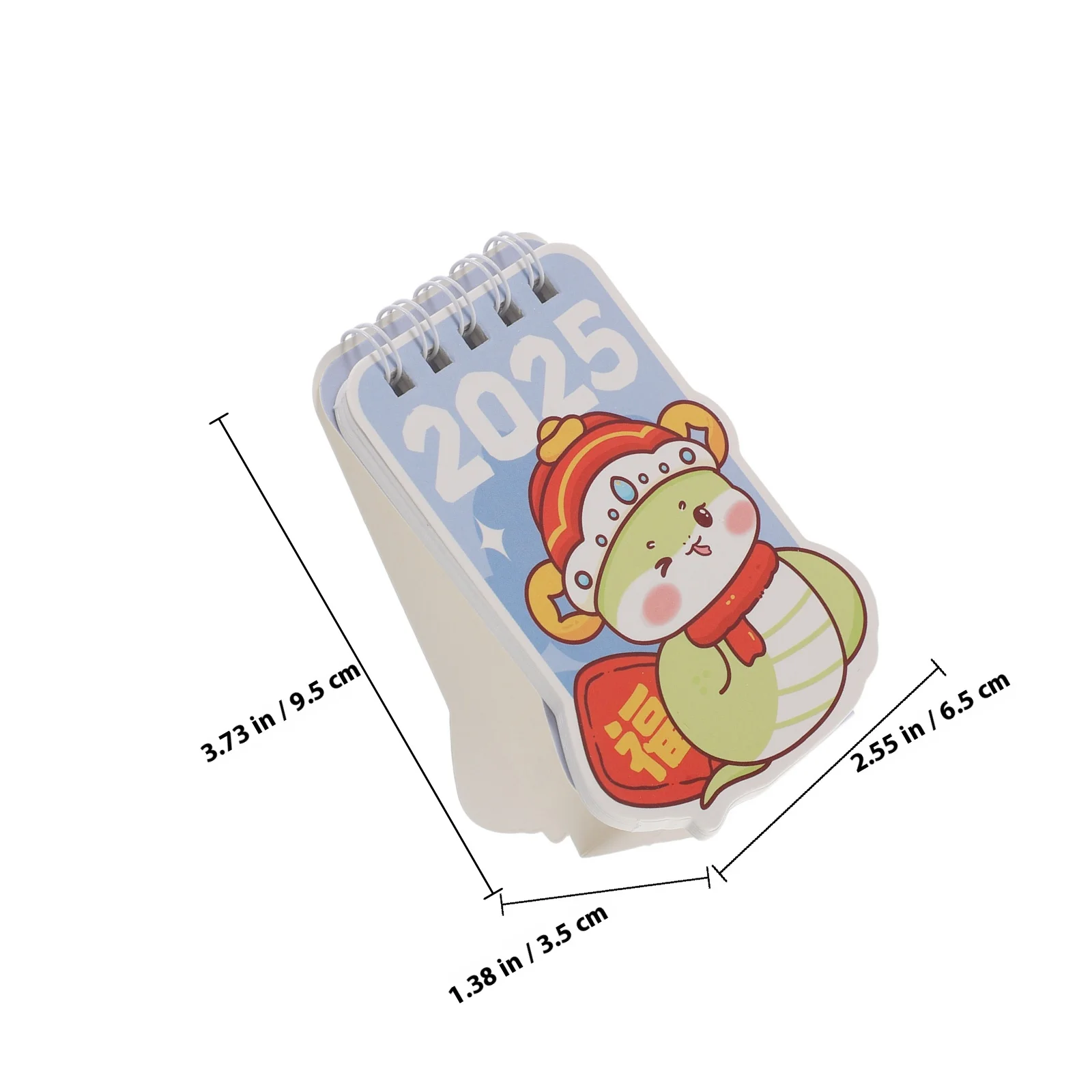 Мультяшный стол 2024-2025, маленький флип-календарь для офиса, дома, декоративный ежемесячный планировщик, стоячий бытовой мини-органайзер