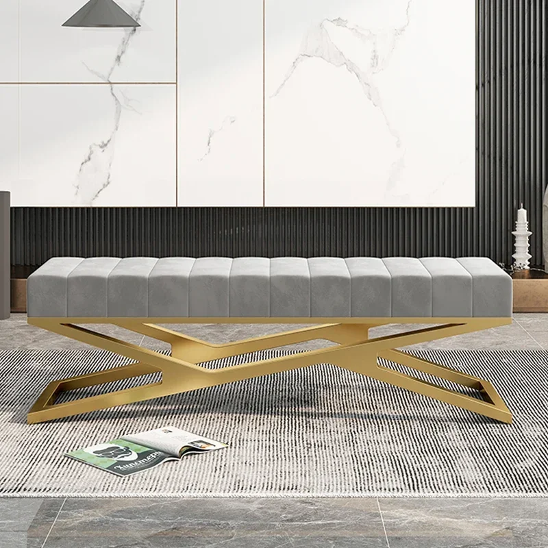 Light Luxury Shoe Stool Multifunctional Bench Furniture Nordic Clothing Store Fitting Room Sofa Seat Bedroom Bed Tail Stool