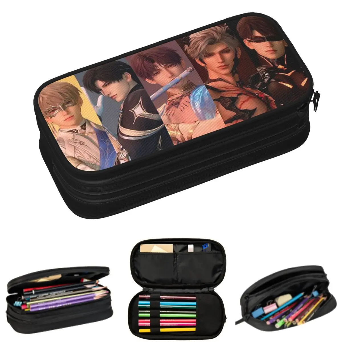 

Love And Deepspace Game Pencil Cases for Students Gifts Pen Box Pencil Bag Large Capacity Pencil Pouch