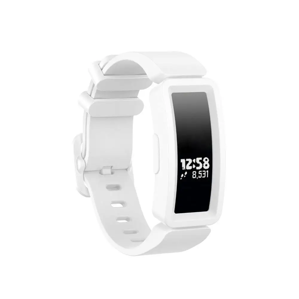 Buckles Wristbands Sports for Fitbit Ace 2 Inspire HR Bracelet Strap Watch Band Silicone