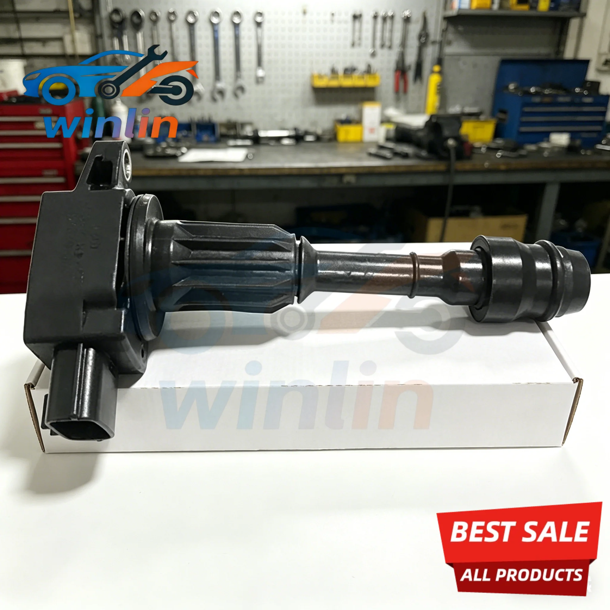 4PCS OEM Engine Ignition Coil Assembly 22448-AX001 22448AX001 for Nissan Tiida Sunny Almera Bluebird HR15DE 1.5L