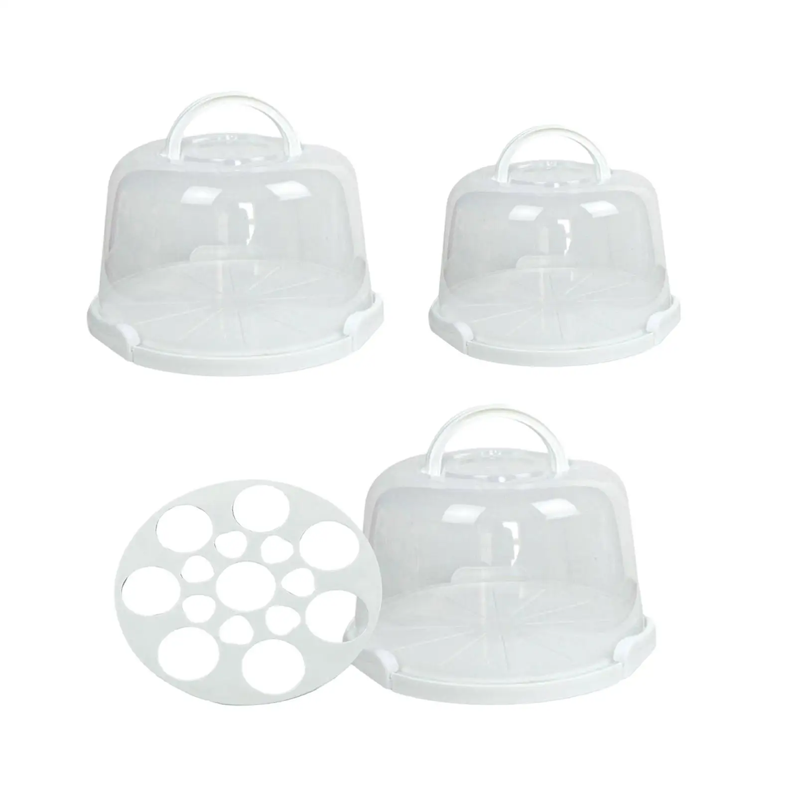 Cake Carrier with Lid Muffin Tart Cookie Dessert Keeper for Camping Dishes