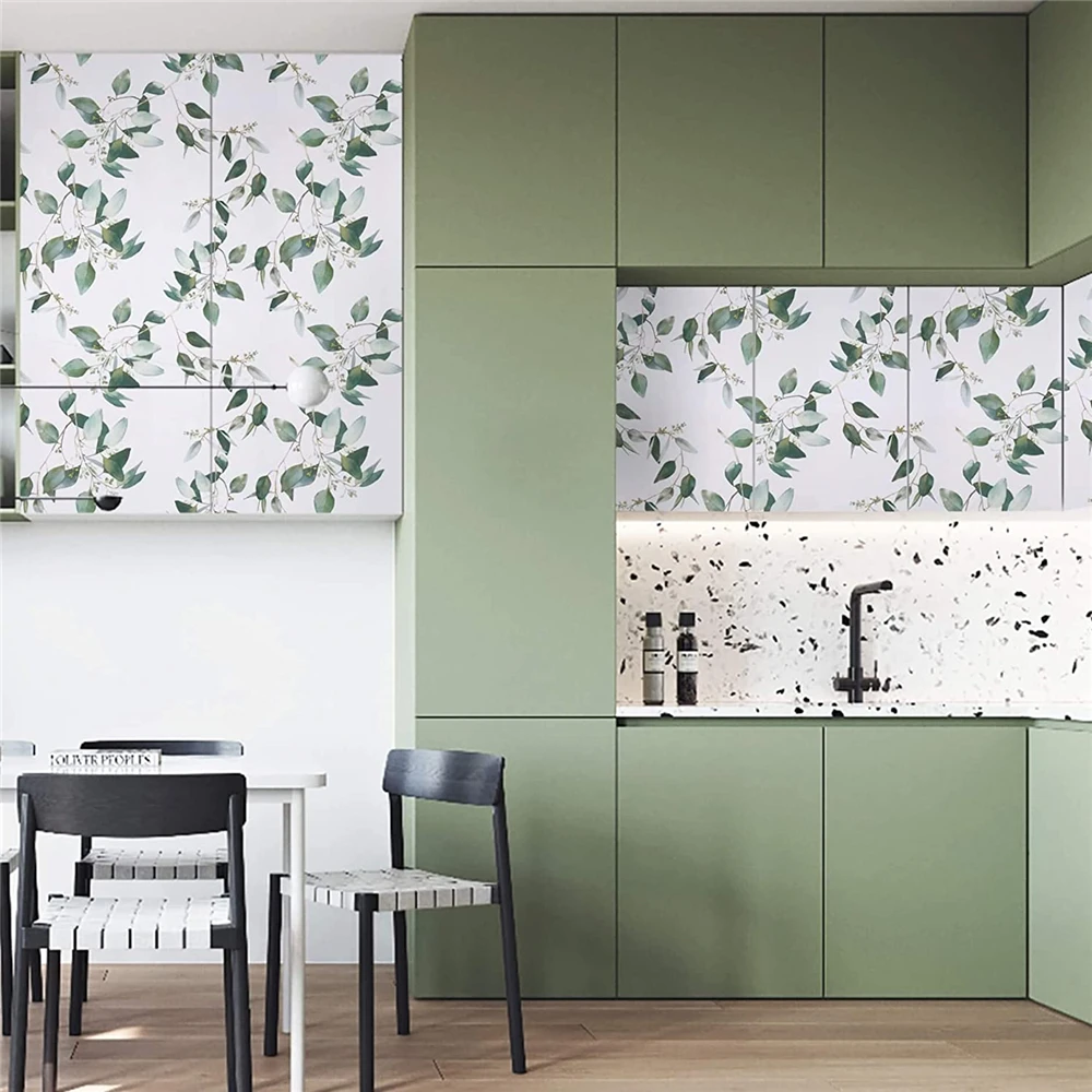 Обои самоклеящиеся в виде листьев, 3/6/8 м