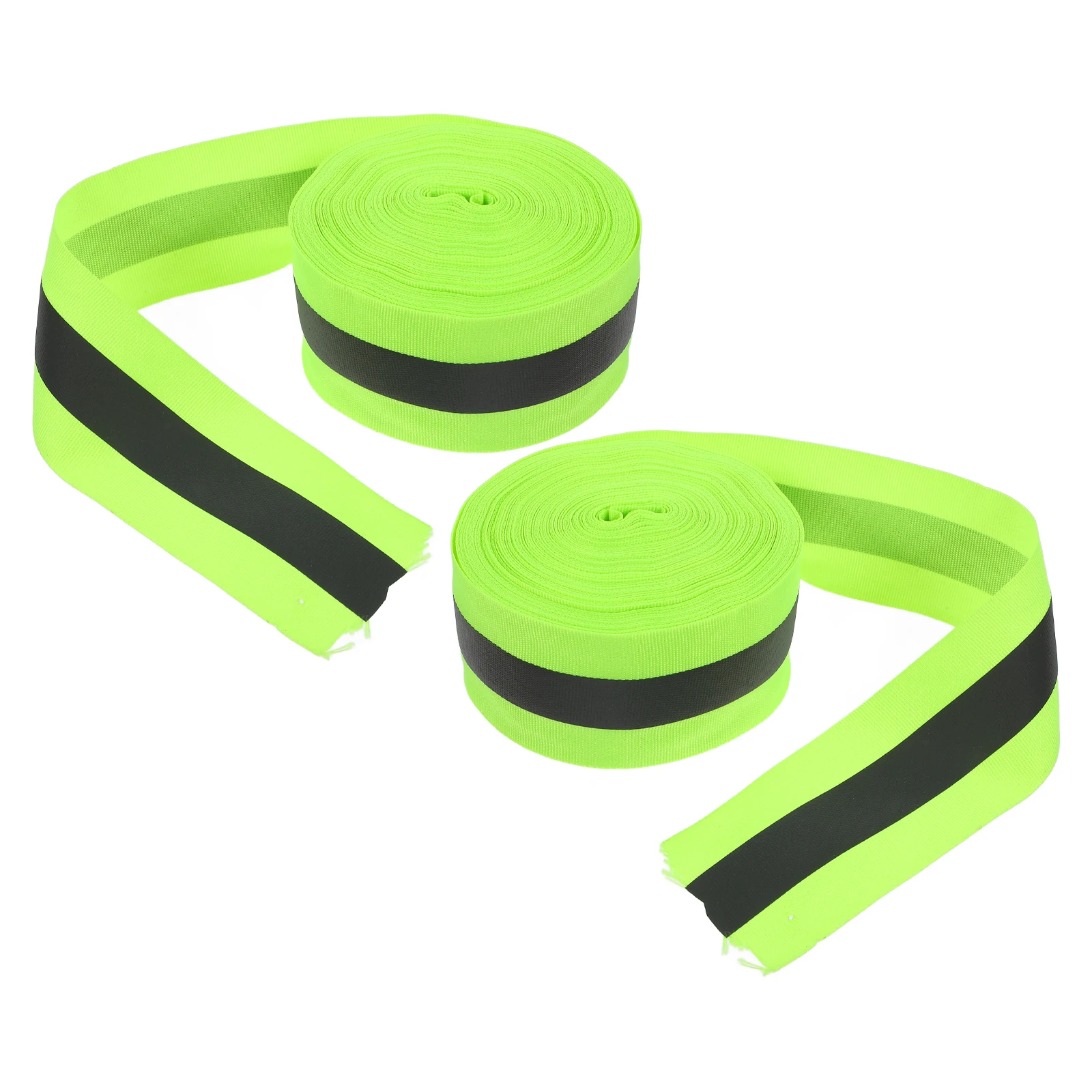 

2 Pcs Reflective Tape Cloth Clothes Diy Fabric Bag Sewing Supply Polyester Outdoor Safety