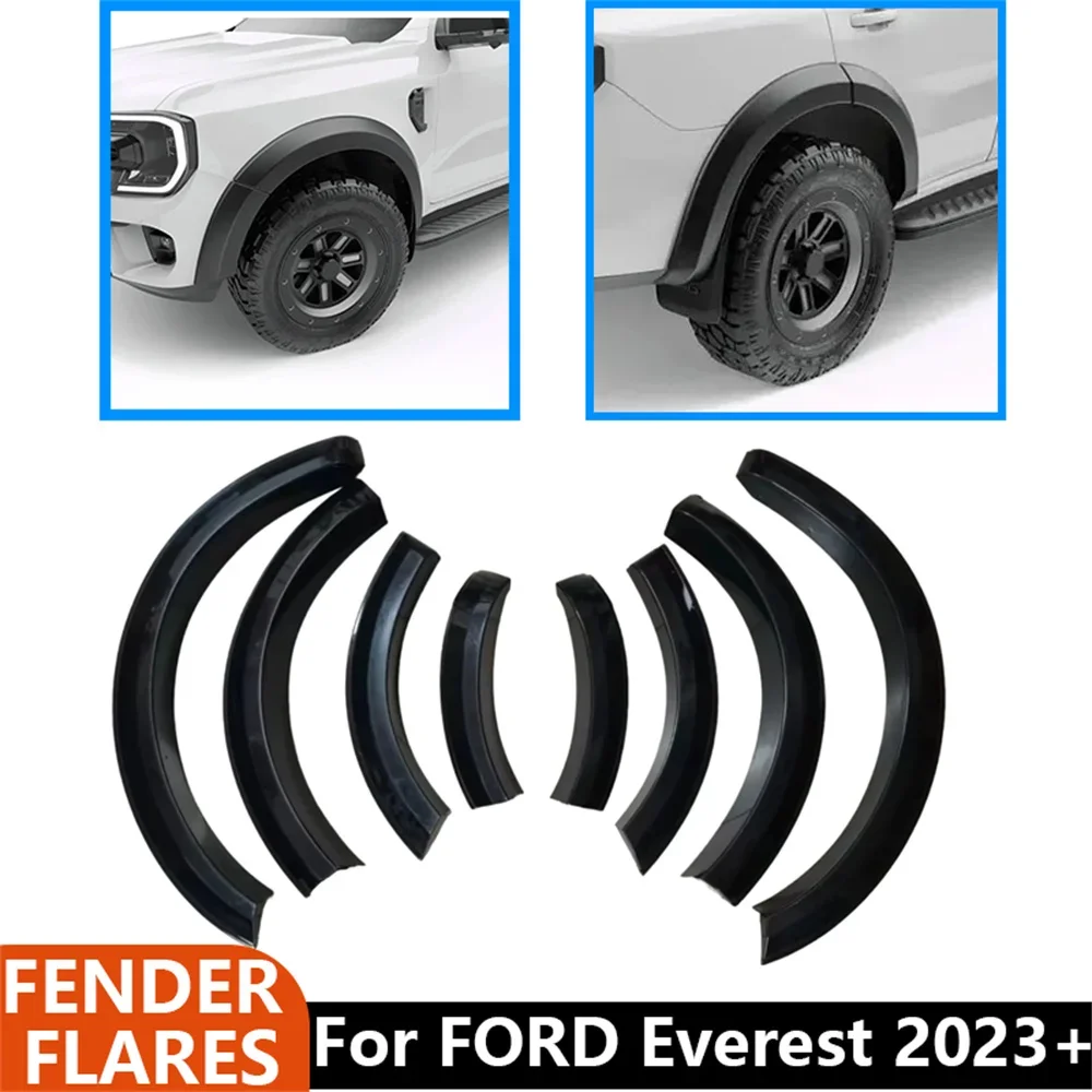 ABS Fender Flares For Ford Everest 2023 2024+  NEXT-GEN 4X4 SUV Wheel Arches Mudguard Car Accessories