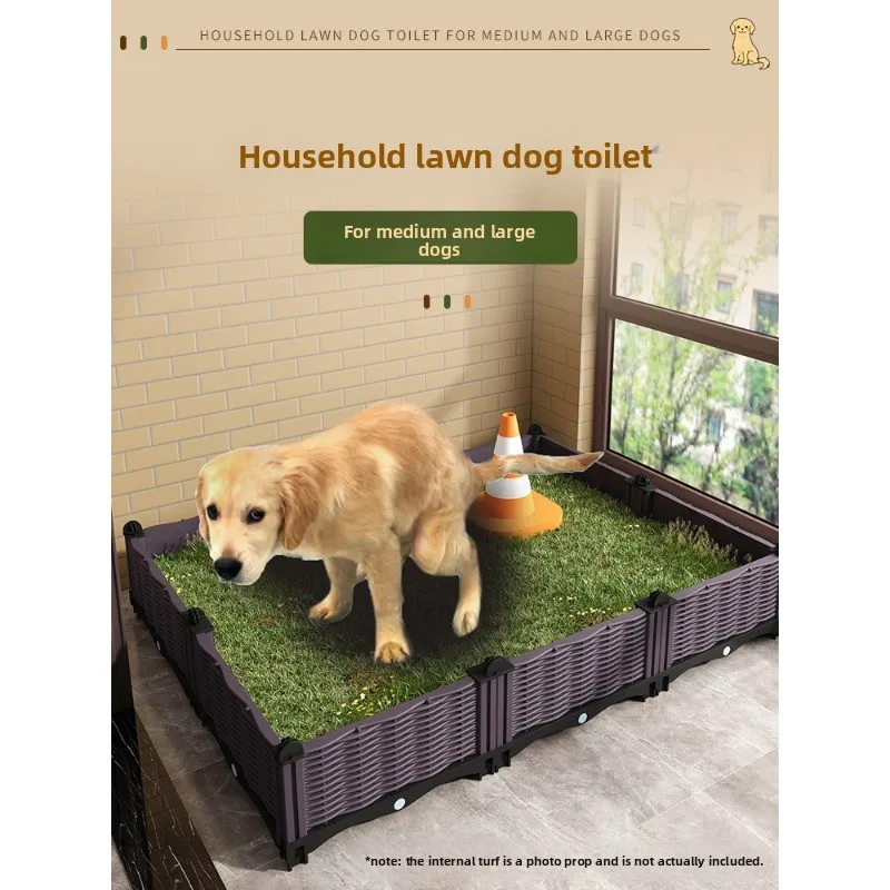

Large Dog Toilet for Medium Big Dogs Golden Retriever Border Collie Pet Potty Training Pee Pad Tray