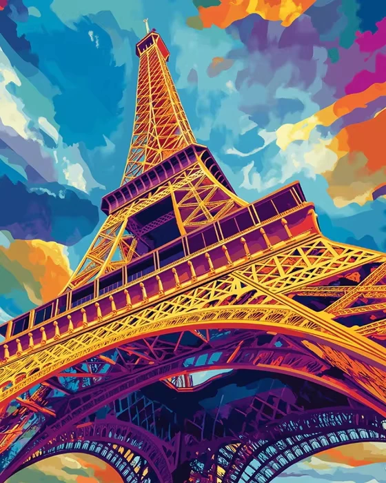 

Пазлы с видом снизу на Эйфелеву башню (500/1000/1200/2000 деталей) – семейные развивающие игры для игровой комнаты, спальни, подарки