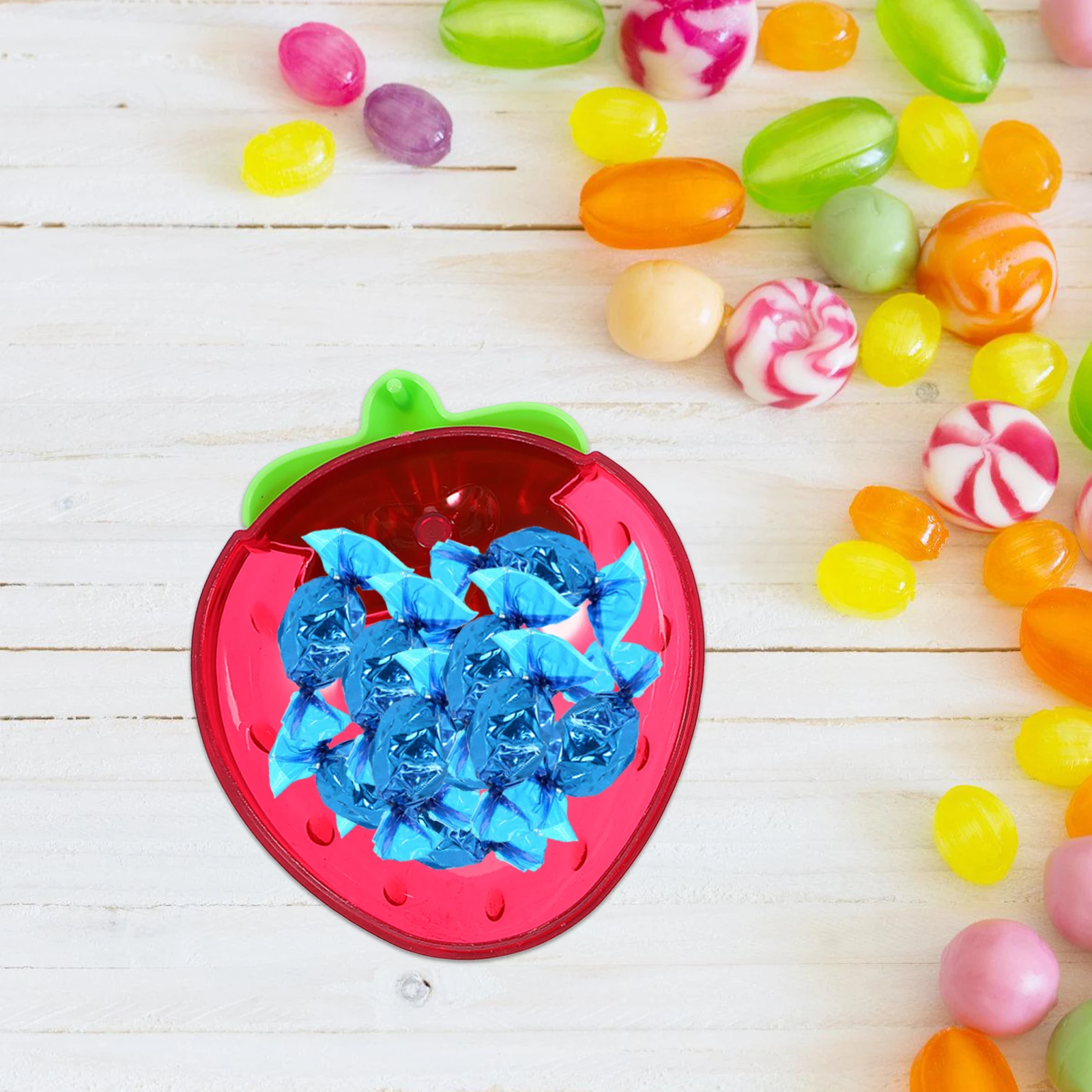 

12Pcs Strawberry Shaped Candy Box Fine Delicate Sturdy Sweets Containers Party Favor Storage Holiday Treat Boxes