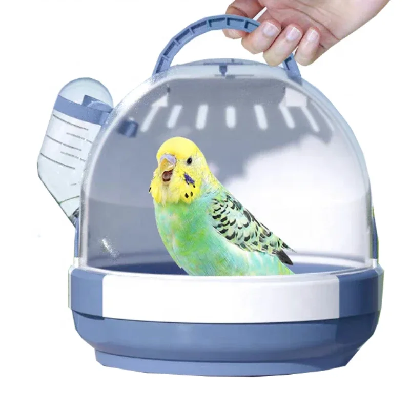 

Hot Selling Portable Transparent Plastic Small Animal Cage For Birds Hamsters