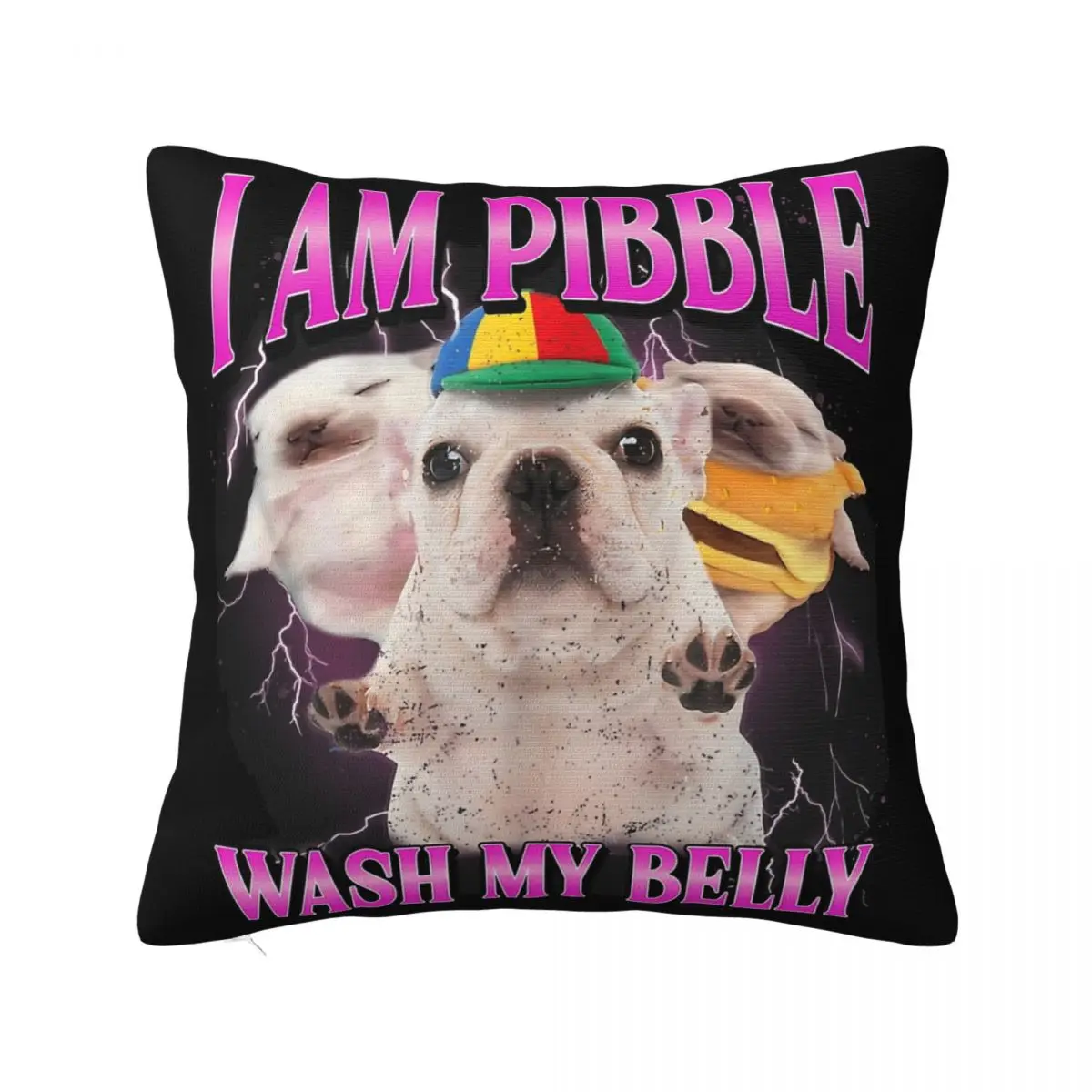 Animal Pibble Meme Dog Pitbull Pillowcase Printing Cushion Cover Decor Throw Pillow Case Cover Seater Wholesale 40X40cm