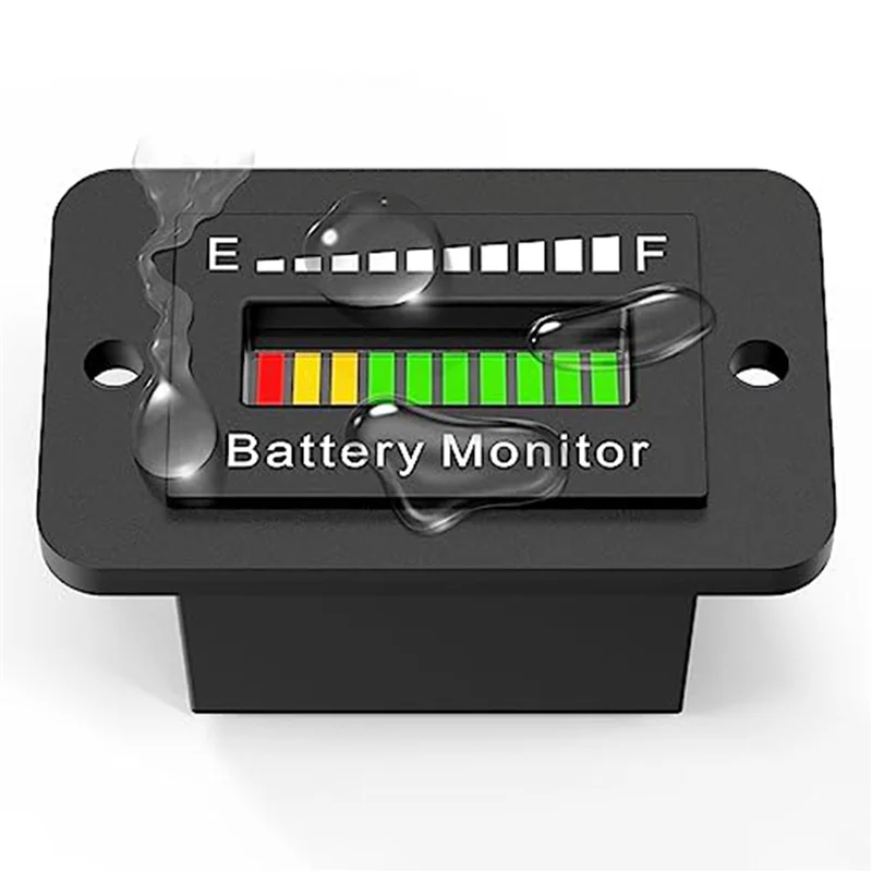 A02F-2X 12 فولت 24 فولت 36 فولت 48 فولت 60 فولت 72 فولت LED مراقبة البطارية مقياس البطارية مقياس الوقود مؤشر اختبار بطارية ليثيوم