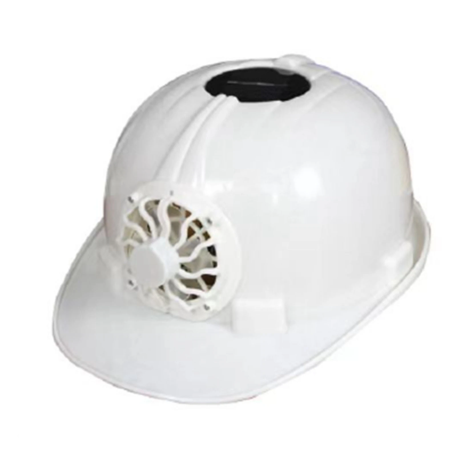 Cooling Fan Safety Helmet Front Cooling Solar Cell Powered Breathable Sun Shading for Construction Site Summer Outdoor