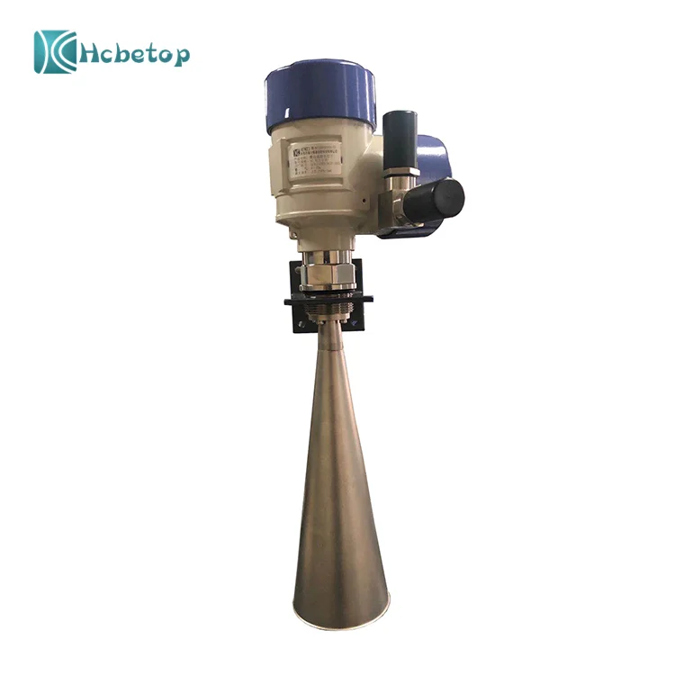 Bule Silvery Aluminium Alloy Stainless Steel Telemetric Radar Water Level Sensor