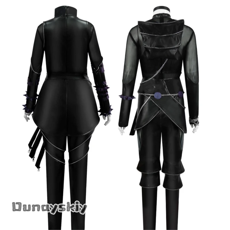 韓国アイドル Kpop デーモン ハントリックス ゾイ コスプレ セクシー プパンク ジャンプスーツ ブラック バトル ニンジャ {BankaiMode}ハロウィン パーティー コスチューム