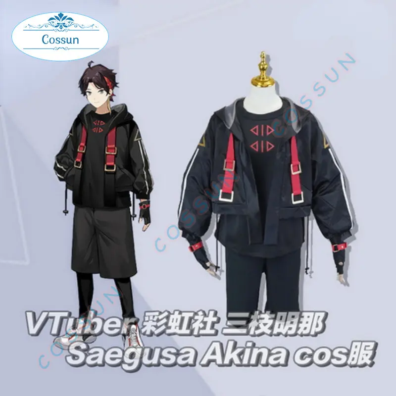 

Hololive Vtuber Saegusa Akina Cosplay Costume Halloween Outfits Role Play Carnival Party Women Men Suit