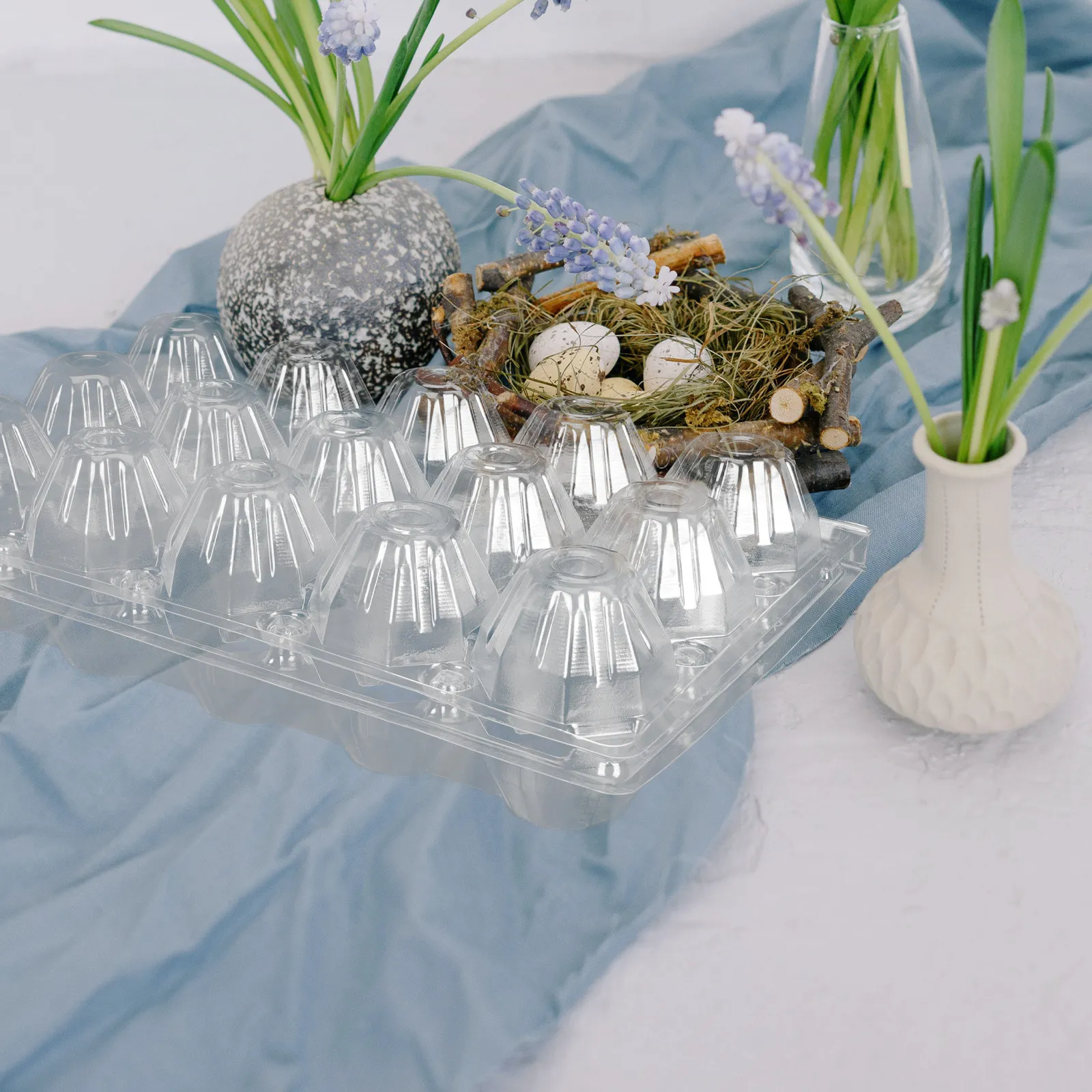 10Pcs Transparent Egg Box Plas - Egg Storage Holder recension och pris