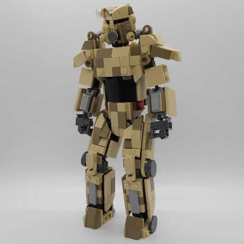 radiation series power armor bricks game decoration robot blocks moc gift nuclear war brotherhood fall prop toy action figureChr
