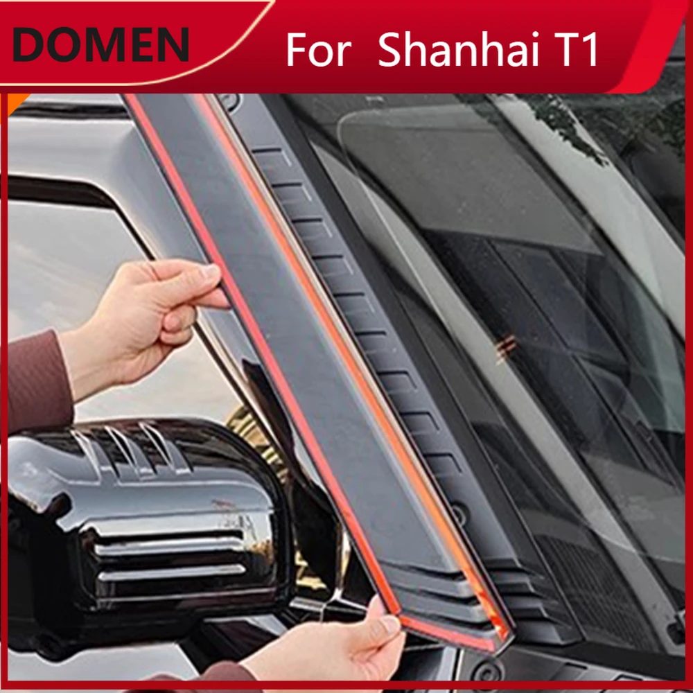 

New For Jetour Freedom T1 2025-2026 Black Auto Styling Sticker Fenders Side Car Logos Windshield Decor Garnish Accessories