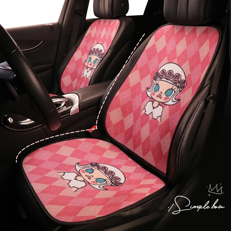 

New Cartoon Car Seat Cushion Pad Fashion Breathable Car Seat Cushion Cover Decoration Anti Slip Dust Proof Interior Accessories