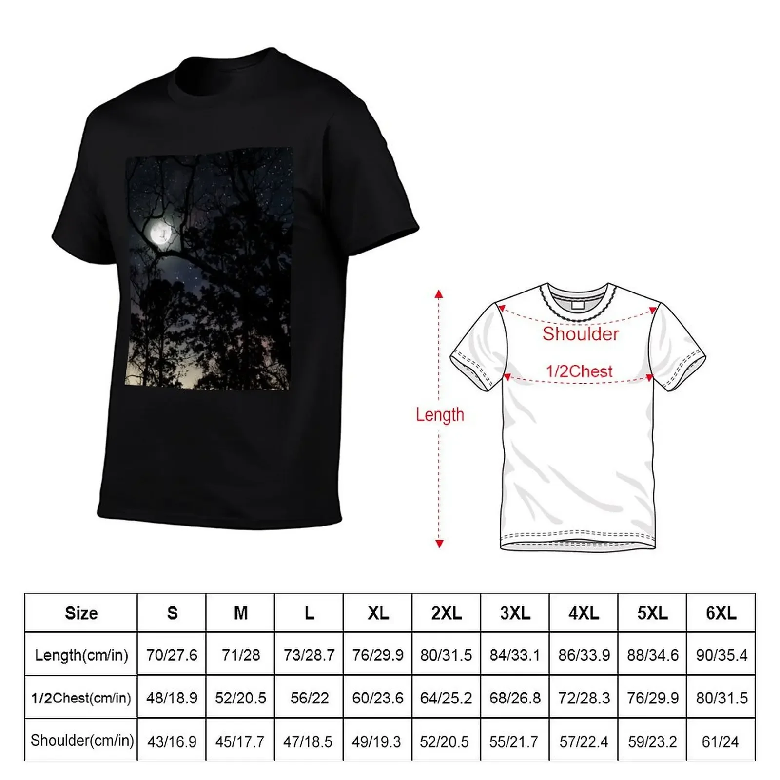 Dark Forest T-Shirt oversized plus sizes vintage mens t shirts top quality