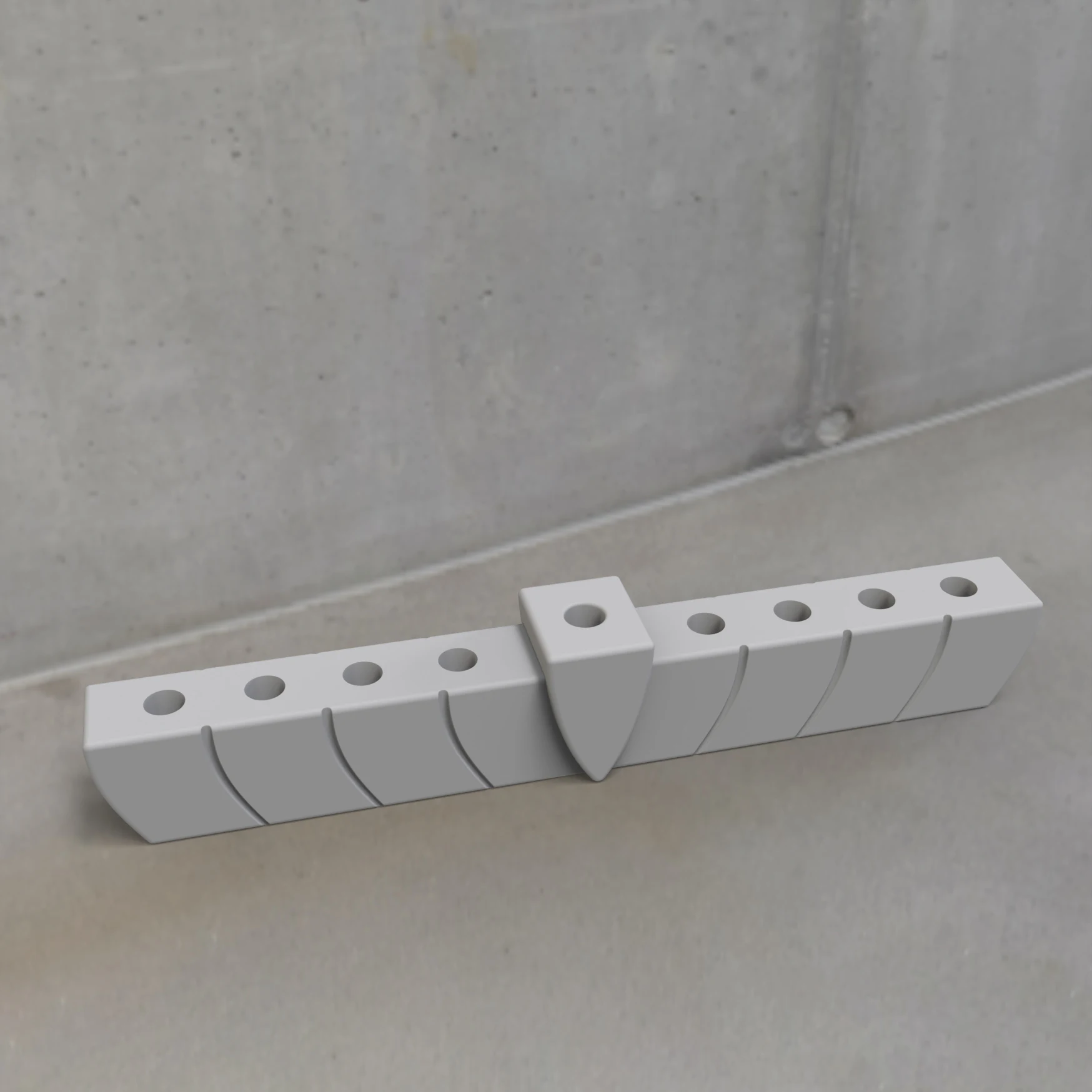 

Hanukkah Decorations 9 Hole Menorah Silicone Mold for Plaster Concrete Candle Holder Making Supplies