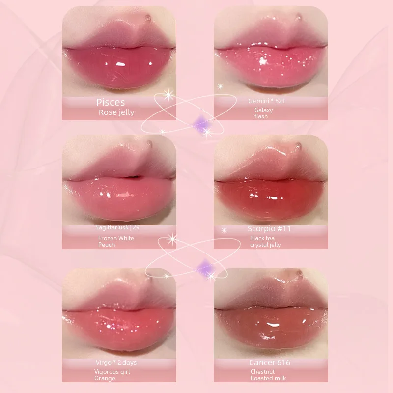 Lip Gloss e Lip Gloss, Yushulip Gloss, Lacquer Mirror, Water Light