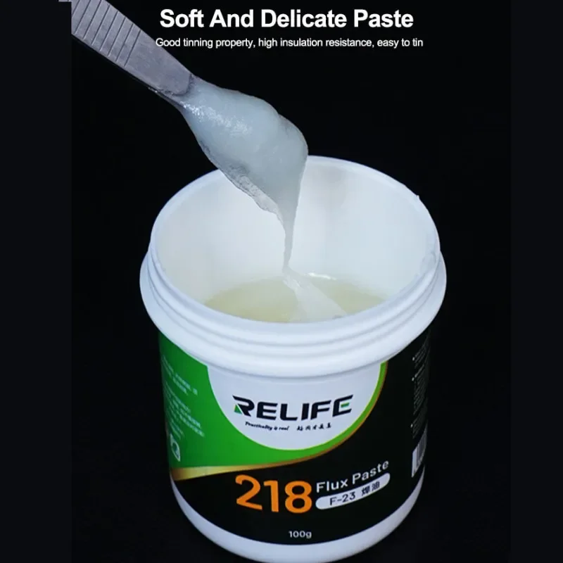 RELIFE F-23 100g 218 BGA Soldering Paste for Mobile Phone Miantenance Good Tinning Low Smoke Chip SMT PCB Welding Flux Oil