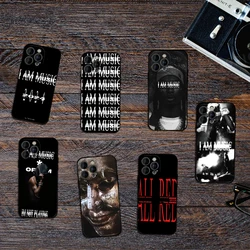 Rapper P-Playboi Carti I Am Music Phone Case for iPhone 12 11 13 14 15 16 Max Pro Plus Black Soft Silicone Cover