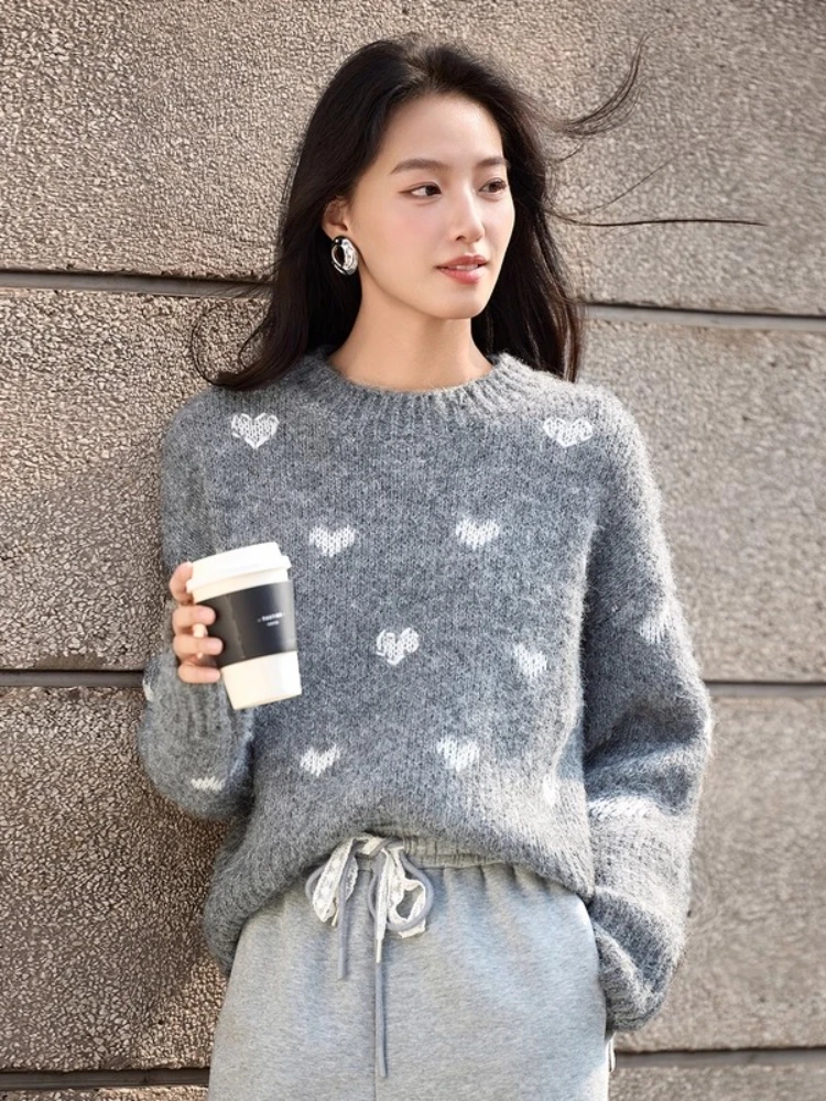 

SENTUBILA элегантные женские свитера 2024, осень-зима, новые пуловеры с заниженными плечами, повседневные вязаные женские топы для поездок на работу W54EE3769