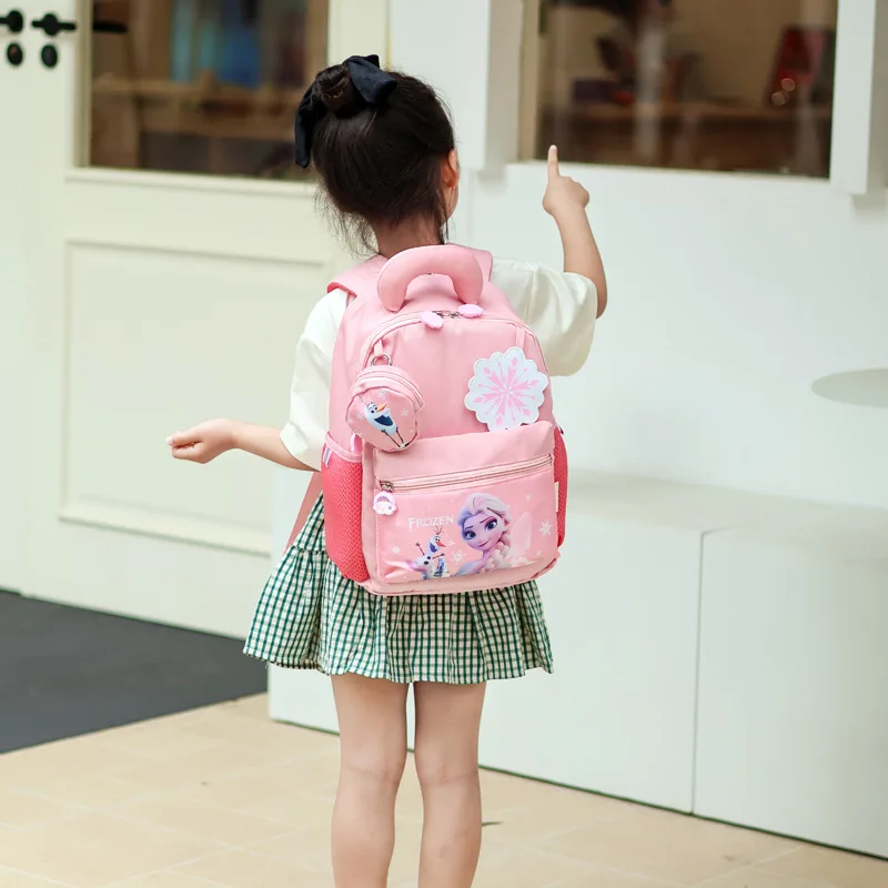 Disney Meisje Jongen Kleuterschool Rugzak Frozen Spider Man Reisrugzak Student Schouder Orthopedische Schooltas Kids Gift Mochila