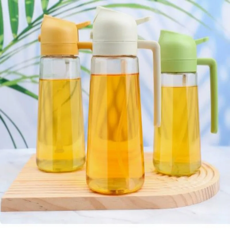 16oz/470ml Glass Olive Oil Sprayer Mister for Cooking Food-Grade 2-in-1 Oil Dispenser Bottle Kitchen Spray Bottle - view 4