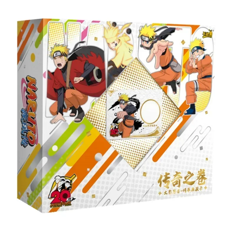 KAYOU oryginalny 2023 nowy Naruto kompletna seria karty akumulator wspomagający Box Anime rysunek rzadka kolekcja karty Flash Card Toy na prezent