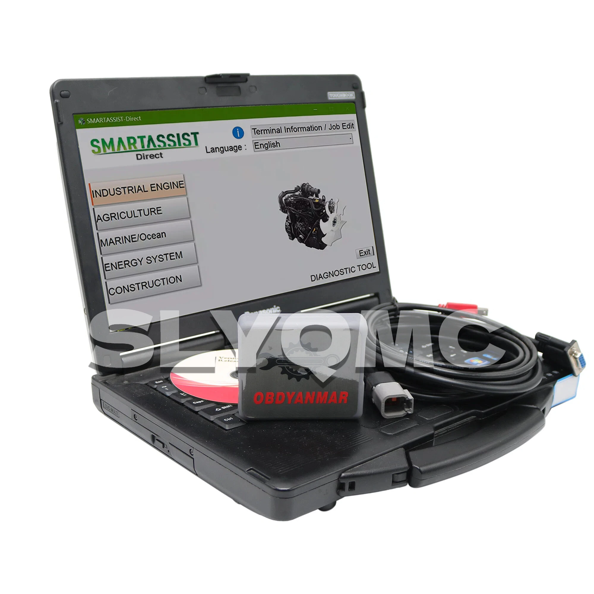 For Yanmar 1983000033 Engine Communication Adapter Diagnostic Tool with Laptop