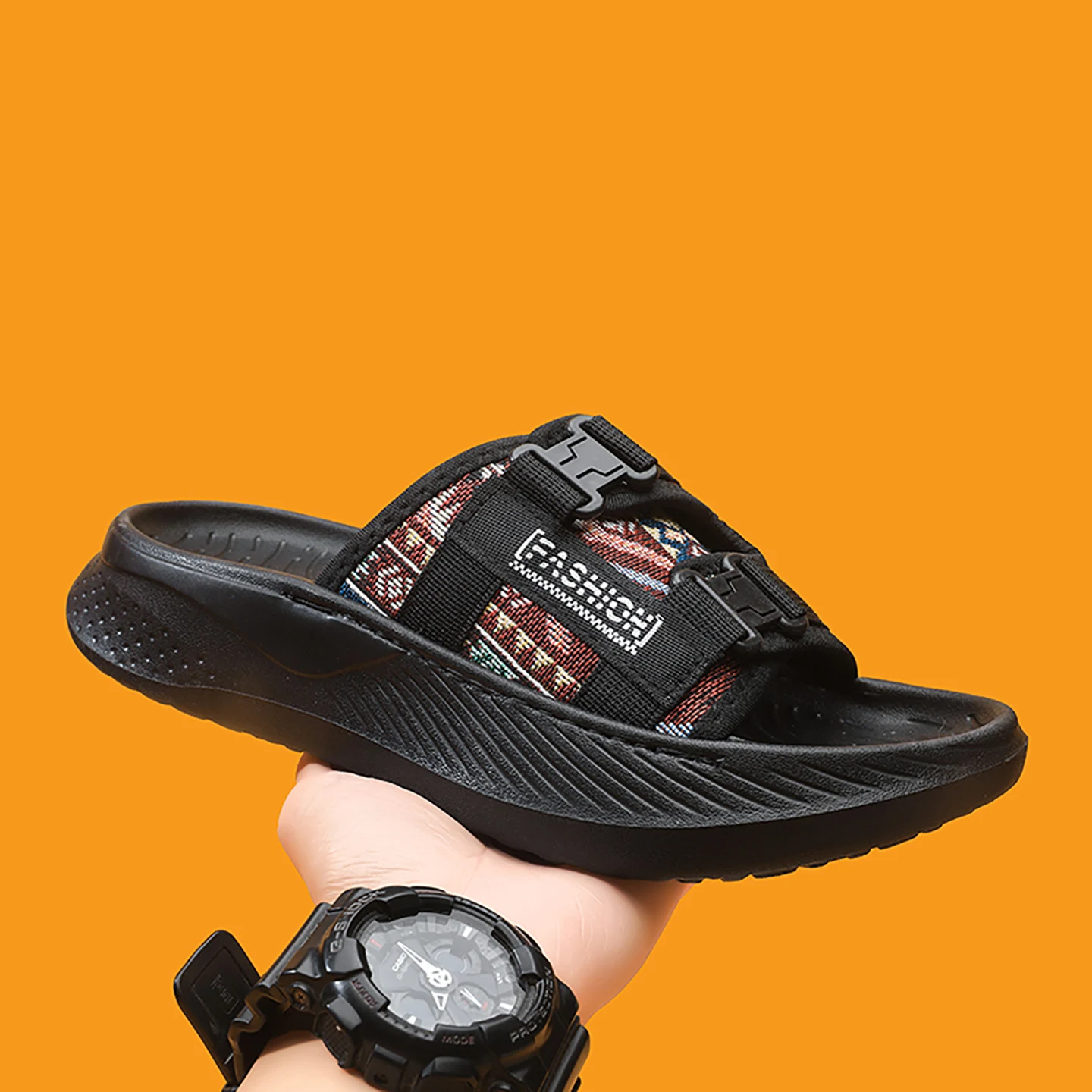 

Men's Summer Soft Bottom Lightweight Camouflage Beach Slippers Anti‑Slip Wear‑Resistant Fashion Slides