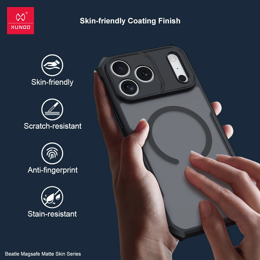 

Чехол Xundd для iPhone 17 Pro Max, 17 Pro, 17, магнитный, противоударный, с воздушной подушкой, прозрачная задняя панель из акрила и поликарбоната, для iPhone 17 Air