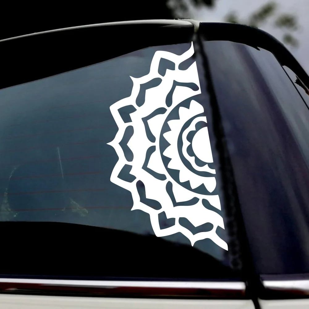 Creative Pattern Mandala Car Sticker for The Cars Decals for Car Rear Windshield Detachable Body Decoration Accessories view 5
