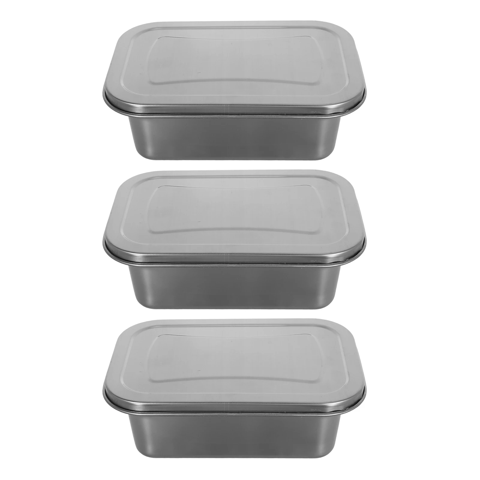 

3Pcs Ice Cream Storage Containers Stainless Steel Reusable Leakproof Airtight Ice Cream Tubs Freezer Refrigerator Organizer