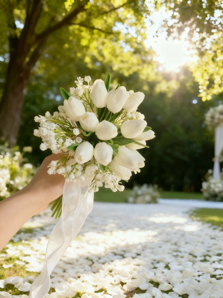 

Свадебный букет Искусственный свадебный букет Поддельный букет Каллы Лили Марраige Свадебный букет подружек невесты Реквизит для фотосъемки