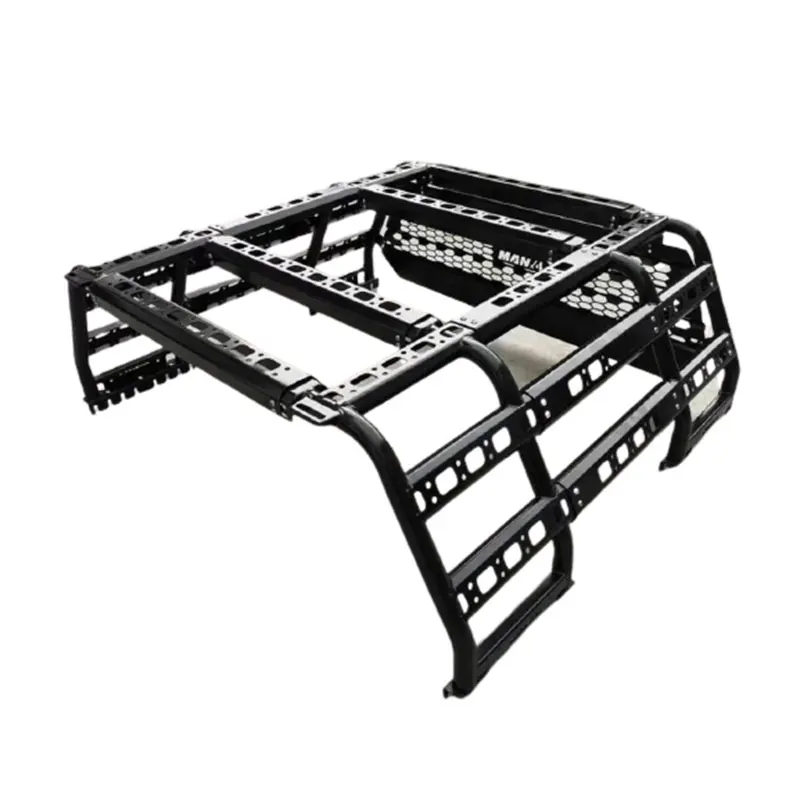 

Universal 4x4 Adjustable Roll Bar Pickup Truck Bed Roof Ladder Rack Tub Ute Rear Under Mount Racks Cage for Toyota Hilux Tacoma